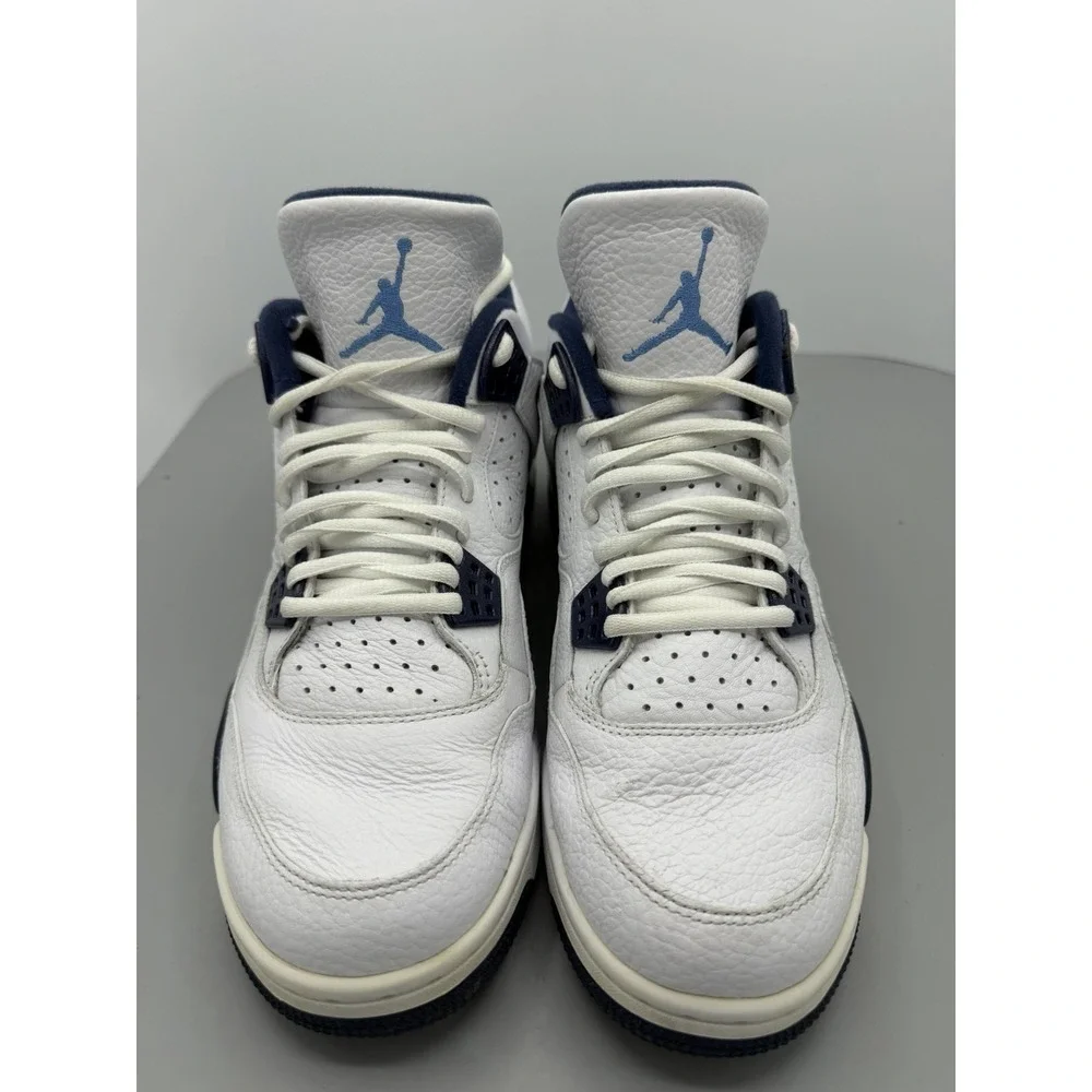 Jordan Air Jordan 4 Retro LS Columbia White/Black Leather 314254-107 Mens Sz 10